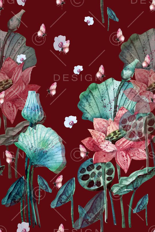 水墨风印花华亿平台图片