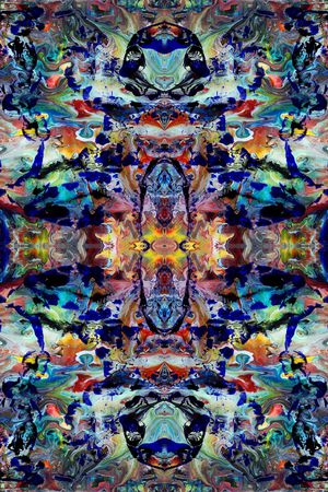 几何民族印花华亿平台图片