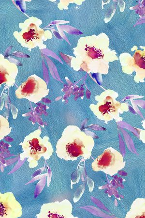 抽象花卉印花华亿平台图片