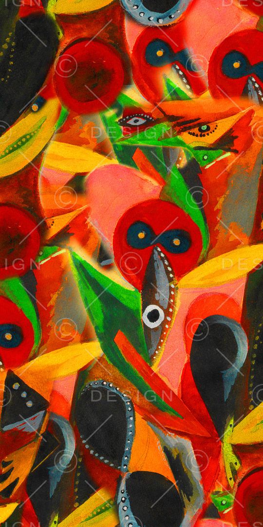 抽象印花华亿平台图片