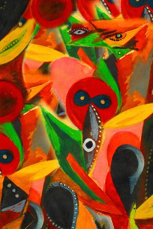 抽象印花华亿平台图片