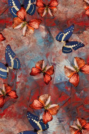 抽象印花华亿平台图片