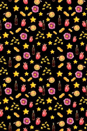 卡通动物印花华亿平台图片