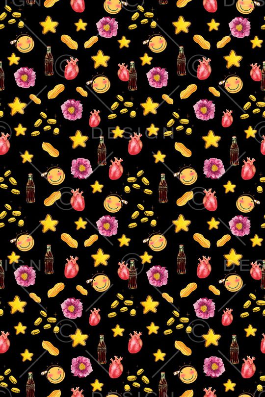 卡通动物印花华亿平台图片