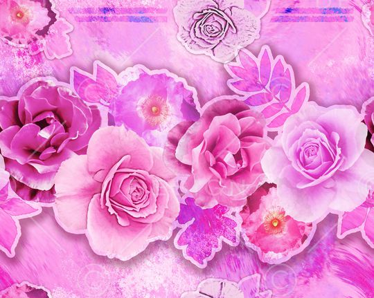 混合拼接印花华亿平台图片