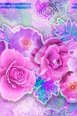 混合拼接印花华亿平台图片