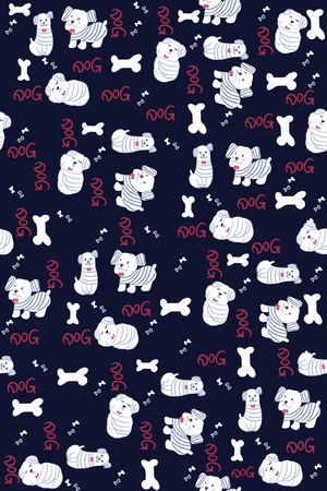 卡通动物印花华亿平台图片