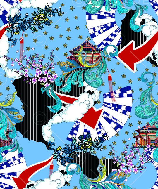 矢量印花华亿平台图片