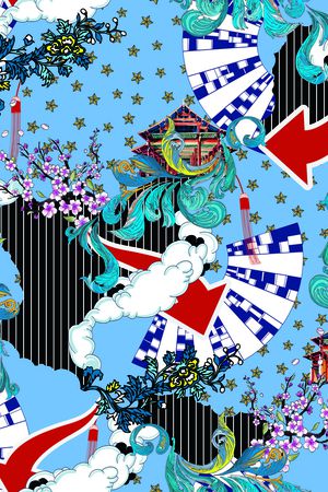 矢量印花华亿平台图片