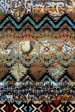 民族风印花华亿平台图片