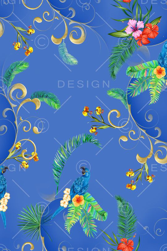 彩底花卉印花华亿平台图片