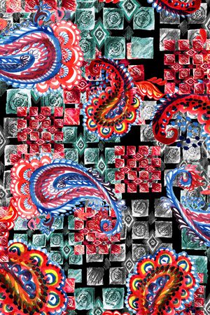 民族风印花华亿平台图片