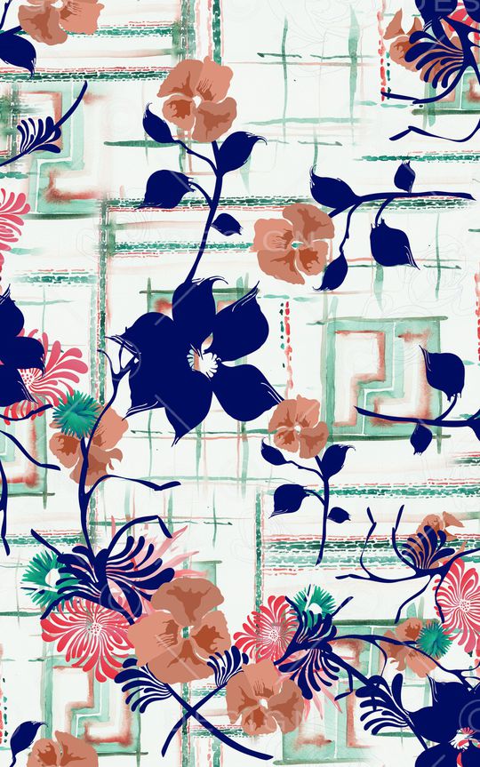 格子印花华亿平台图片