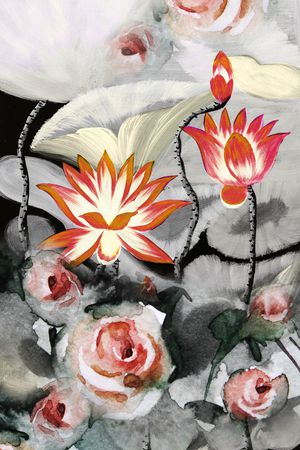 定位花印花华亿平台图片