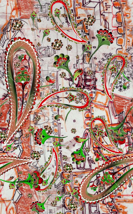 民族风印花华亿平台图片