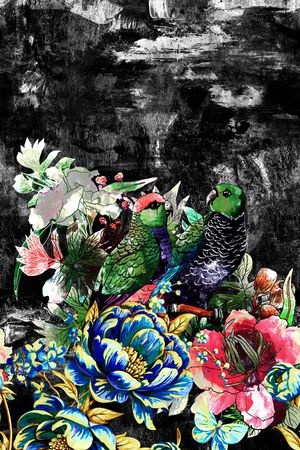 羽绒服印花华亿平台图片