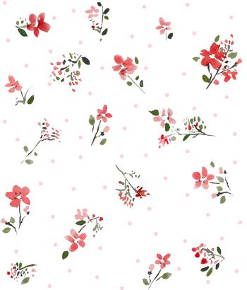 1018417-清新碎花（B）-白