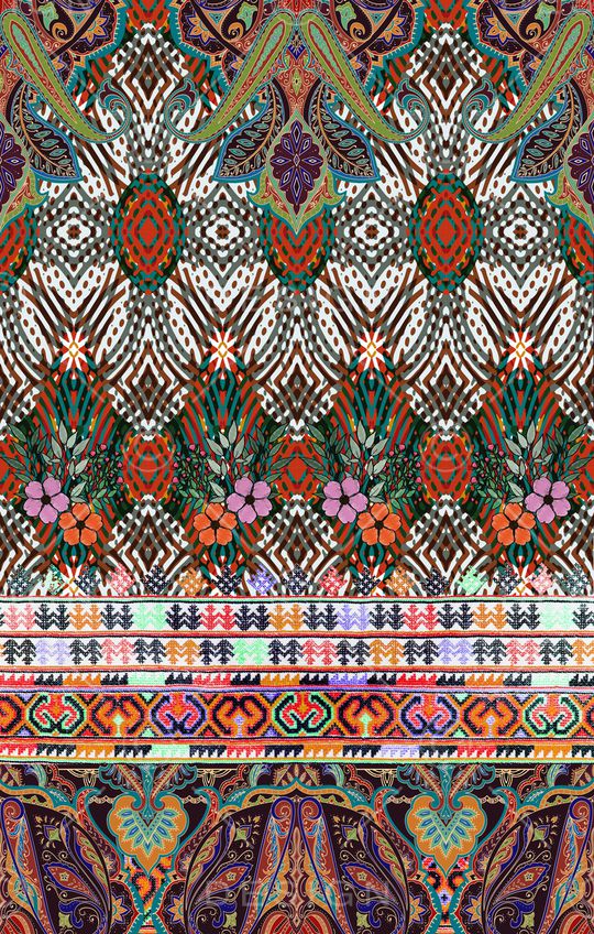 民族风印花华亿平台图片