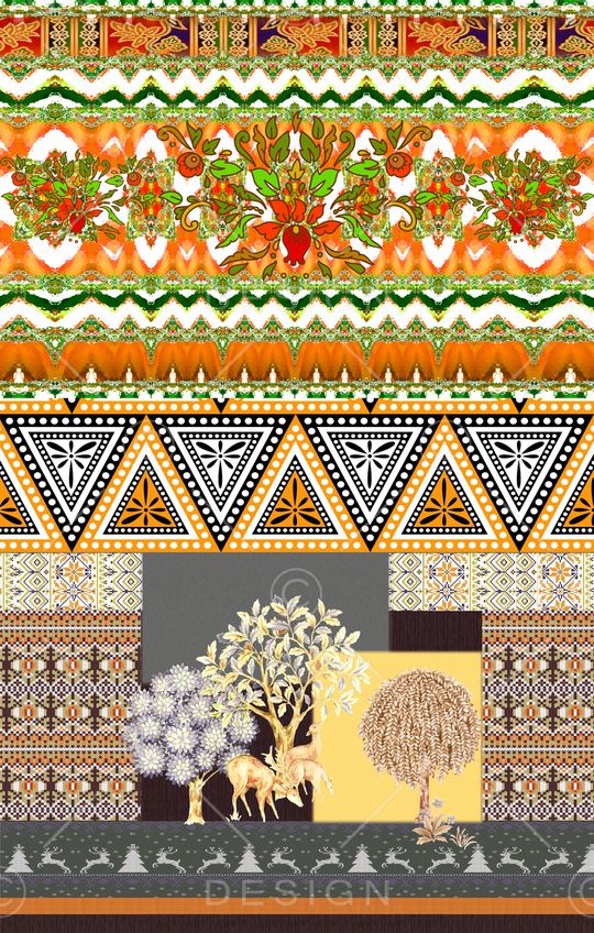 民族风印花华亿平台图片