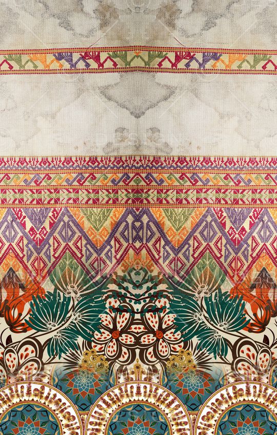 民族风印花华亿平台图片