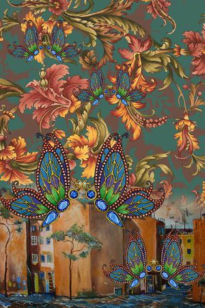 民族风印花华亿平台图片