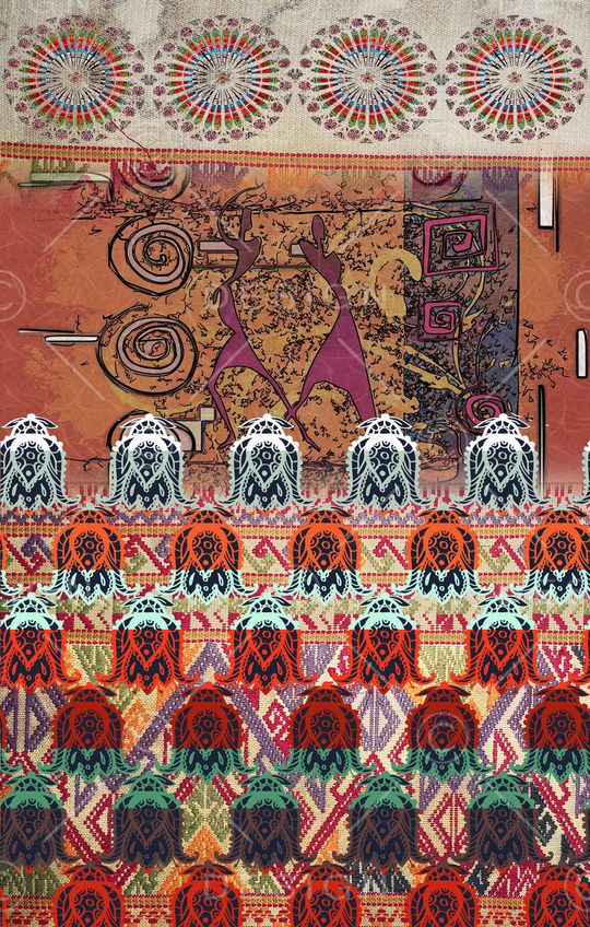 民族风印花华亿平台图片