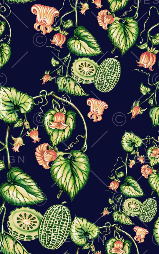 水彩花卉印花华亿平台图片