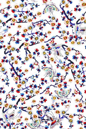 中国风印花华亿平台图片