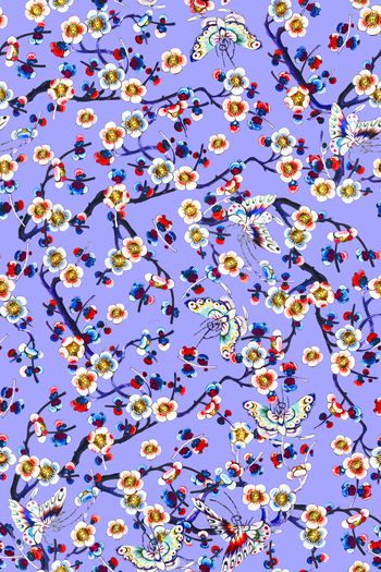 中国风印花华亿平台图片