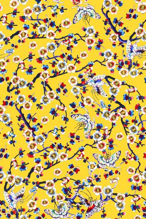 中国风印花华亿平台图片