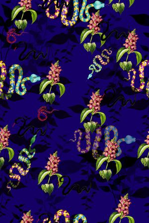 动物花卉印花华亿平台图片