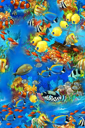 珊瑚印花华亿平台图片