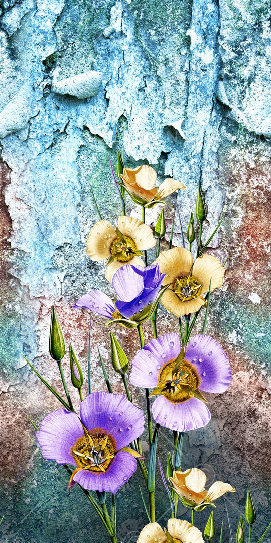 花卉印花华亿平台图片