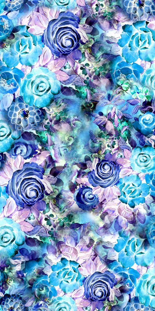 抽象花卉印花华亿平台图片