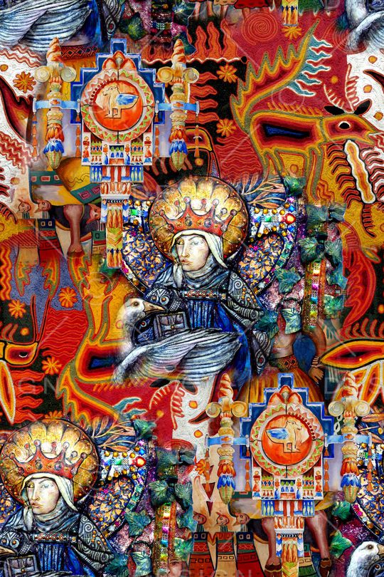 抽象印花华亿平台图片