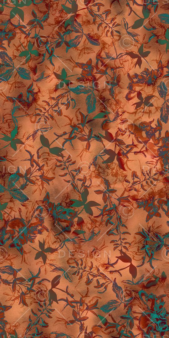 抽象花卉印花华亿平台图片