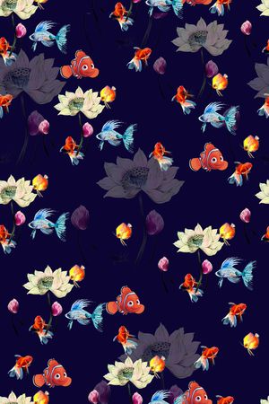 春夏华亿平台印花华亿平台图片