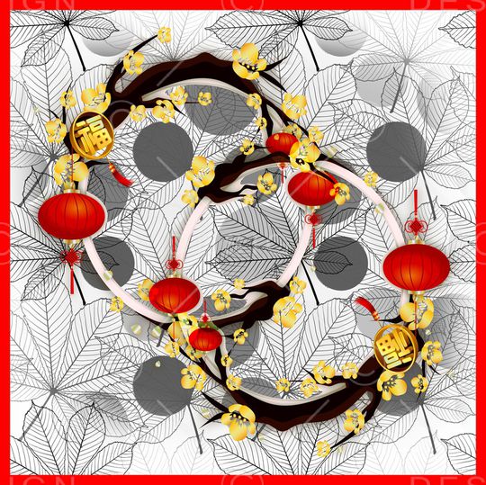 小方巾印花华亿平台图片