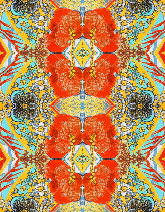 植物印花华亿平台图片