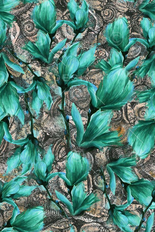 植物印花华亿平台图片