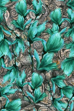 植物印花华亿平台图片