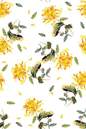 菊花印花华亿平台图片