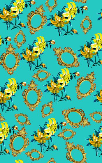 花卉印花华亿平台图片