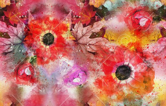 混合拼接印花华亿平台图片