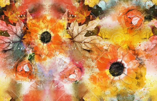 混合拼接印花华亿平台图片