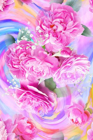 混合拼接印花华亿平台图片