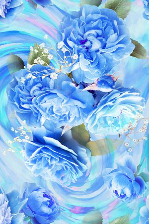 混合拼接印花华亿平台图片