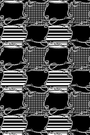 黑白华亿平台印花华亿平台图片