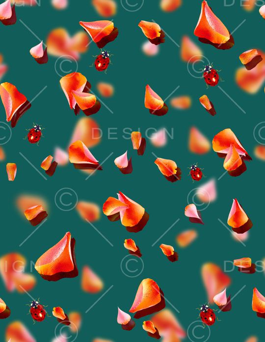 花瓣印花华亿平台图片