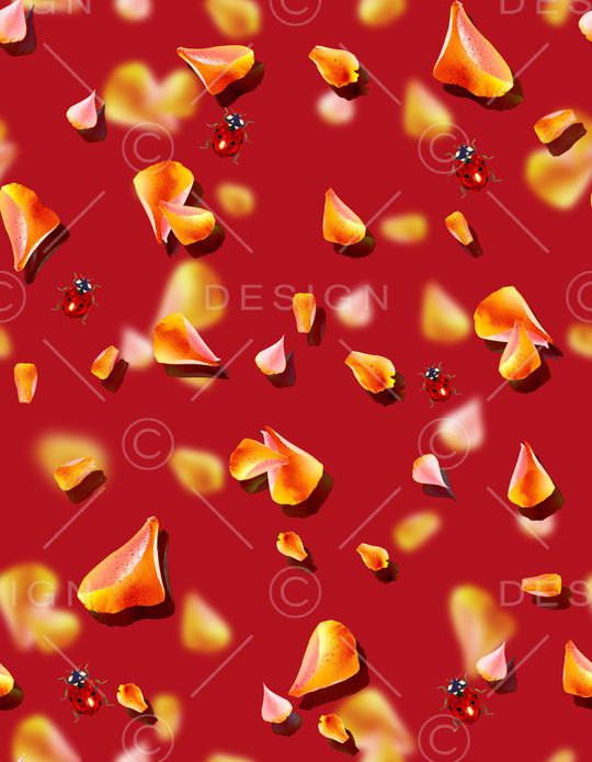 花瓣印花华亿平台图片